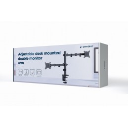 GEMBIRD BIURKOWE REGULOWANE RAMIĘ/UCHWYT NA 2 MONITORY 17-32, VESA 100X100MM, DO 9 KG