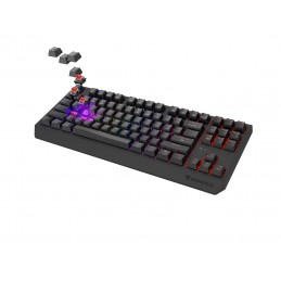 Genesis Thor 230 Tkl Klawiatura Gaming Usb + Rf Wireless + Bluetooth Qwerty Szary