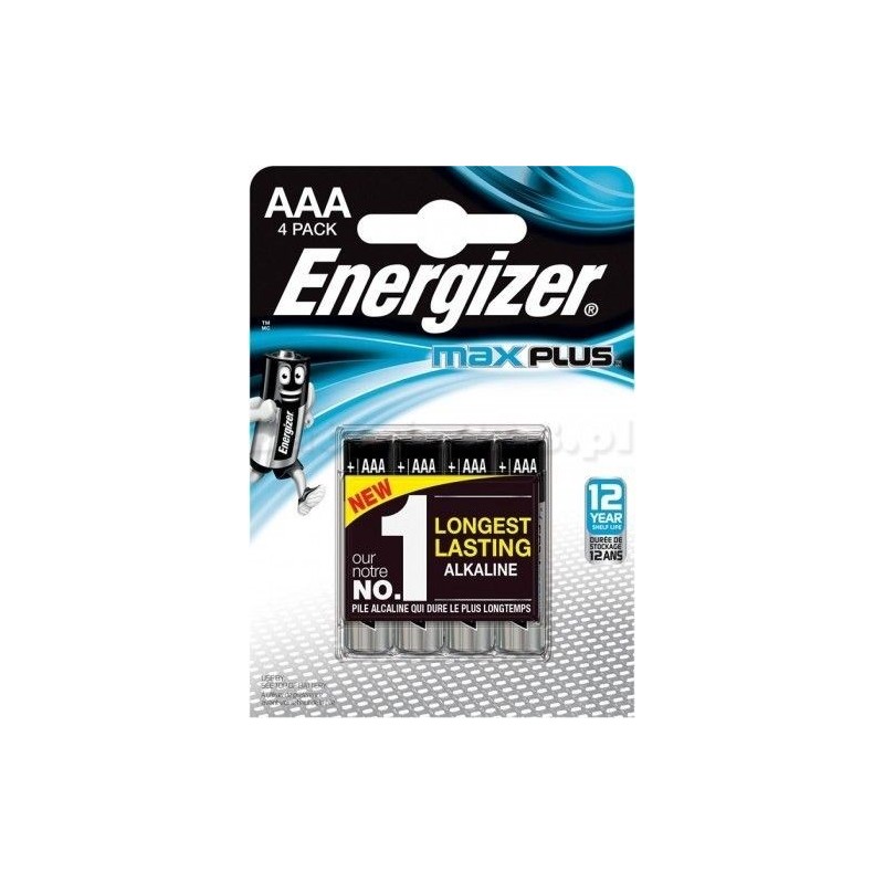 Energizer Bateria Max Plus Aaa Lr03, 4 Eco