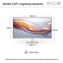 Monitor Hp Led Ips 23,8" 524Sh (94C19E9) 100Hz