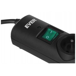 Listwa Przeciwprzepięciowa Ever Optima 1,5M (6 X Ute  10 A  Kolor Czarny) (T/lz08-Opt015/0000)