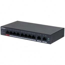 Dahua Technology Dh-Cs4010-8Gt-110 Łącza Sieciowe Zarządzany L2 Gigabit Ethernet (10/100/1000) Obsługa Poe Czarny