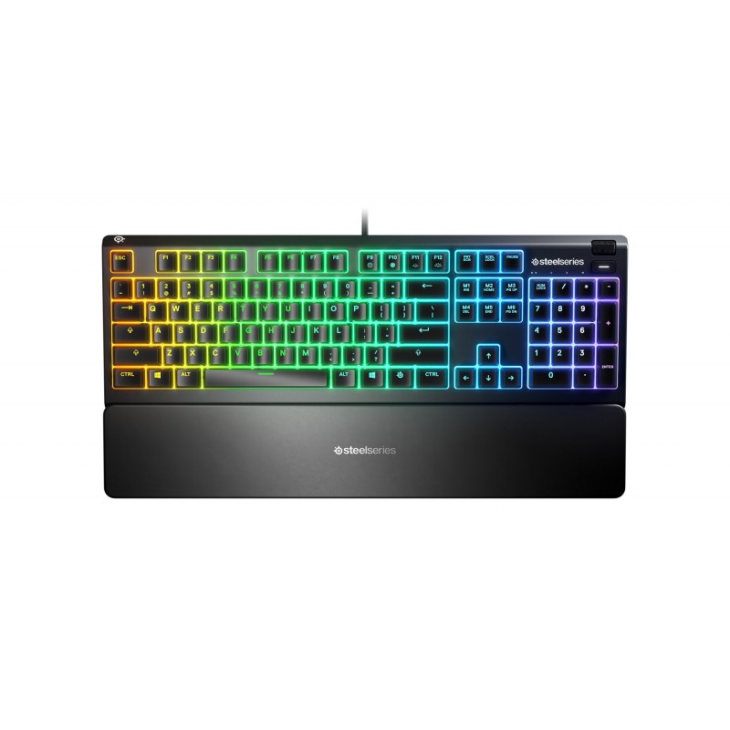 SteelSeries Apex 3 Gaming Keyboard, US Layout, Wired, Black SteelSeries Apex 3  Gaming keyboard IP32 water resistant for protect