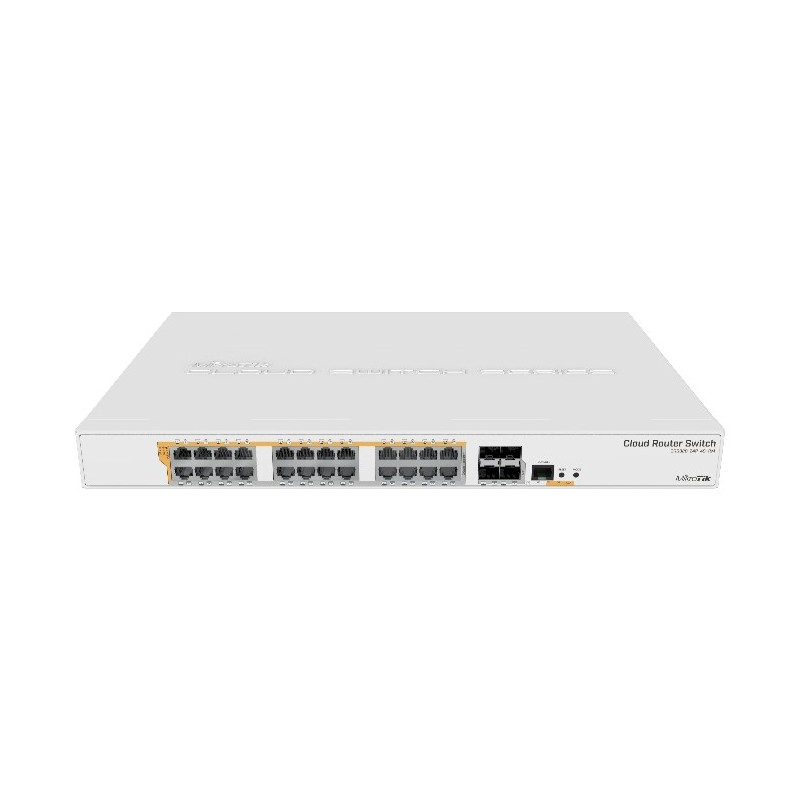 Mikrotik Crs328-24P-4S+Rm Łącza Sieciowe Zarządzany L2/l3 Gigabit Ethernet (10/100/1000) Obsługa Poe 1U Biały