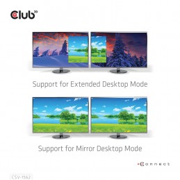 Club3D Csv-1562 Stacja Dokująca Dokujący Usb 3.2 Gen 1 (3.1 Gen 1) Type-C Czarny