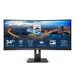 Philips B Line 346B1C/00 Monitor Komputerowy 86,4 Cm (34") 3440 X 1440 Px Quad Hd Lcd Czarny
