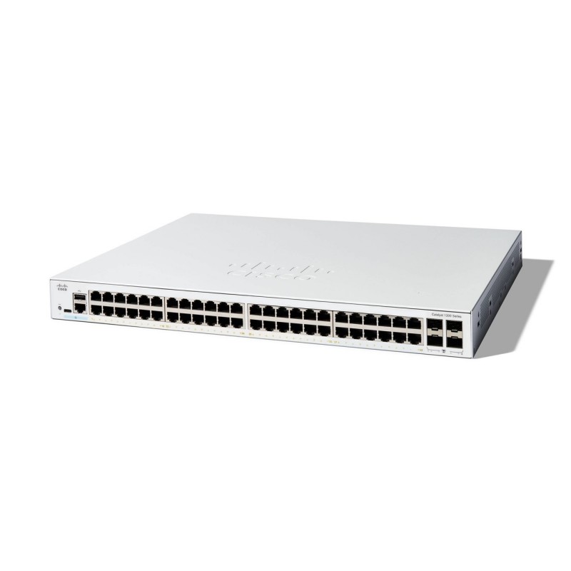 Cisco C1200-48T-4G Łącza Sieciowe Zarządzany L2/l3 Gigabit Ethernet (10/100/1000) Biały