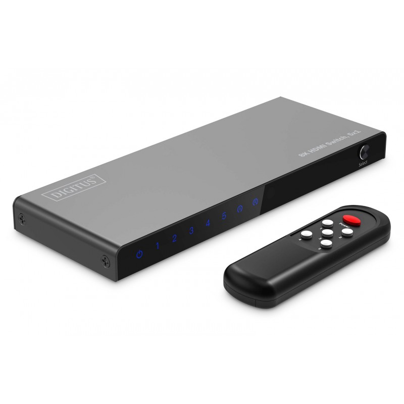 Switch Hdmi 5X1, 8K/60Hz (4:4:4), Hdr, Hdcp 2.3