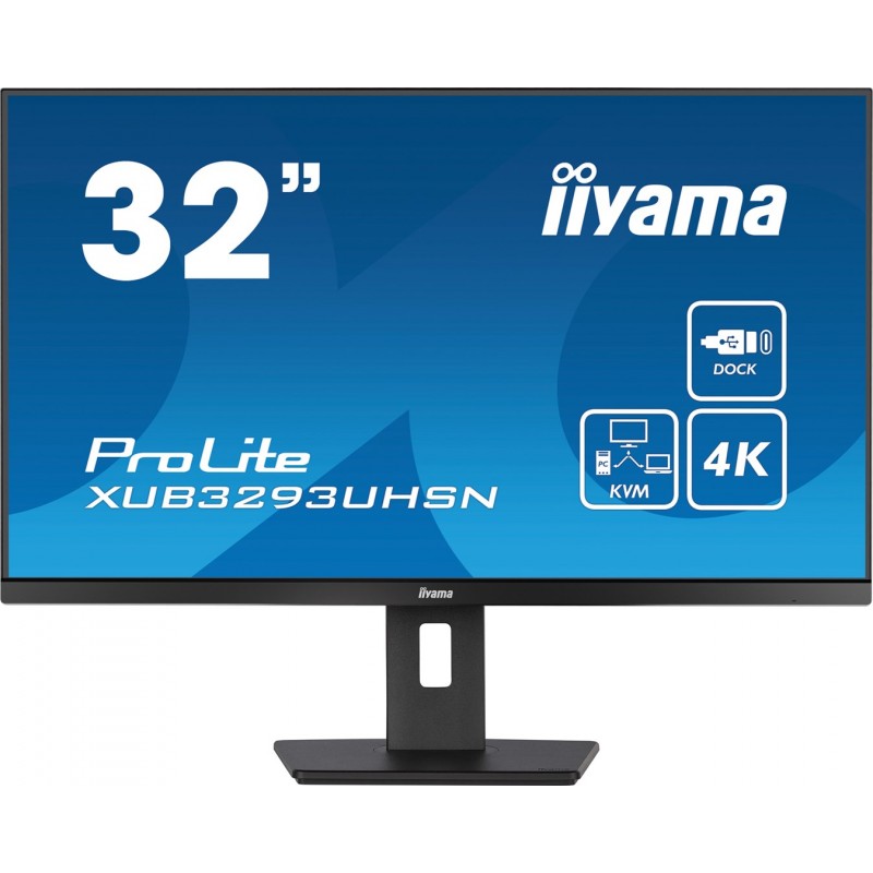 Iiyama Prolite Xub3293Uhsn-B5 Monitor Komputerowy 80 Cm (31.5") 3840 X 2160 Px 4K Ultra Hd Lcd Czarny