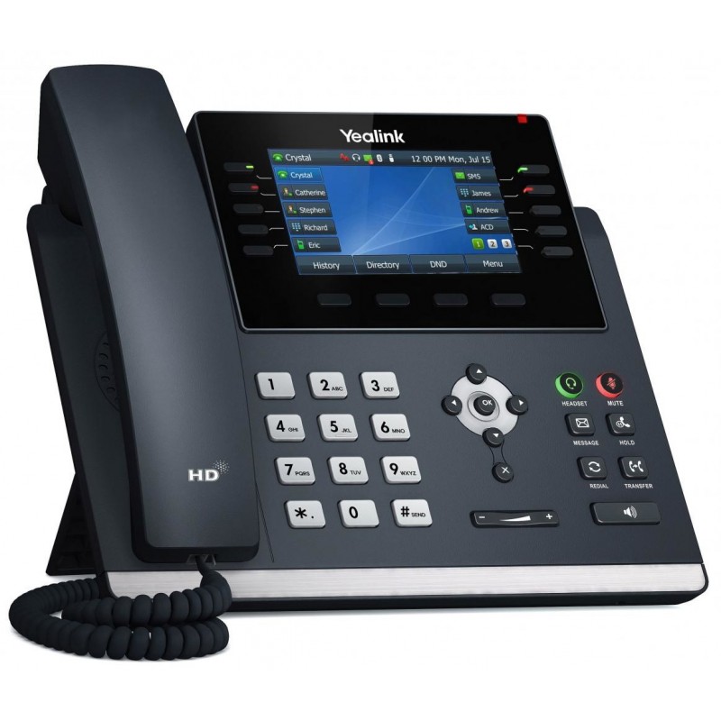 Yealink Sip-T46U Telefon Voip Szary Lcd Wi-Fi