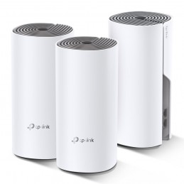 Tp-Link Deco E4 (3-Pack) Dual-Band (2.4 Ghz/5 Ghz) Wi-Fi 5 (802.11Ac) Biały, Szary 2 Wewnętrzne