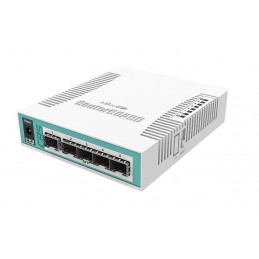 Mikrotik Crs106-1C-5S Łącza Sieciowe Gigabit Ethernet (10/100/1000) Obsługa Poe Biały