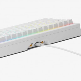 Glorious GMMK 3 65% Custom Klawiatura do gier - Fabrycznie złożona, ANSI (USA), przełączniki Fox, biała