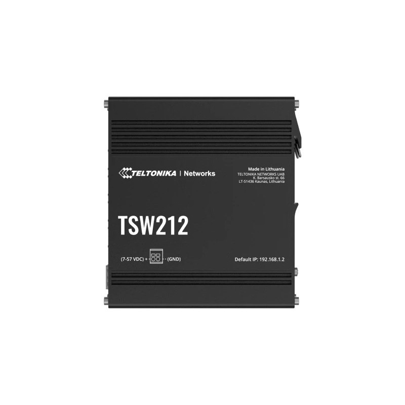 Teltonika Tsw212 Zarządzany L2 Gigabit Ethernet (10/100/1000) Czarny