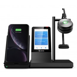Yealink Wh66 Mono Uc-Dect Wireless Headset - Wireless - Office/call Center - 20 - 20000 Hz - 80 G - Headset - Black