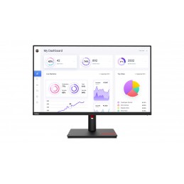 Lenovo Monitor Thinkvision 31.5" T32P-30 16:9 Panel Ips 3840 X 2160  Lift Usb Hub  Ethernet Rj45 Dp Hdmi