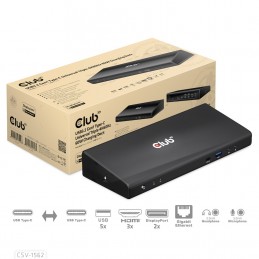 Club3D 4K Chargingdock Usb-C - 6Xusb3/2Xdp/hdmi/lan/audio Sprzedaż Detaliczna
