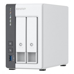 Qnap TS-216G, Tower, 2 x 2.5"/3.5" SATA, ARM 2.0GHz Quad core, 4GB, 1 x 2.5GbE + 1 x GbE, External adapter (PSU)