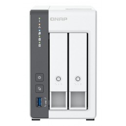 Qnap TS-216G, Tower, 2 x 2.5"/3.5" SATA, ARM 2.0GHz Quad core, 4GB, 1 x 2.5GbE + 1 x GbE, External adapter (PSU)
