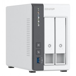 Qnap TS-216G, Tower, 2 x 2.5"/3.5" SATA, ARM 2.0GHz Quad core, 4GB, 1 x 2.5GbE + 1 x GbE, External adapter (PSU)