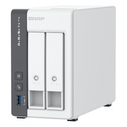 Qnap TS-216G, Tower, 2 x 2.5"/3.5" SATA, ARM 2.0GHz Quad core, 4GB, 1 x 2.5GbE + 1 x GbE, External adapter (PSU)