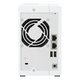Qnap TS-216G, Tower, 2 x 2.5"/3.5" SATA, ARM 2.0GHz Quad core, 4GB, 1 x 2.5GbE + 1 x GbE, External adapter (PSU)