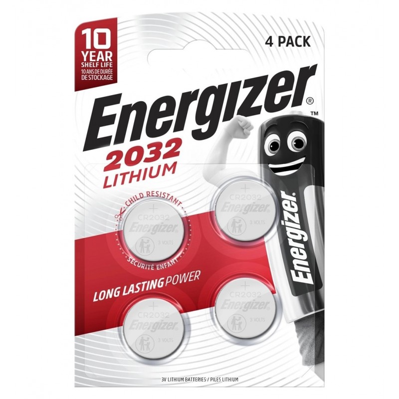 Bateria Energizer Specjalistyczna Cr2032, 4 Sztuki, 3V, Eco