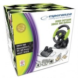 Kierownica Esperanza EG104 (PC, Xbox 360  kolor czarno-zielony)