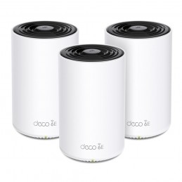 Tp-Link Deco Xe75 Pro (3-Pack) Trójpasmowy (2,4 Ghz / 5 Ghz / 6 Ghz) Wi-Fi 6E (802.11Ax) Biały Wewnętrzne