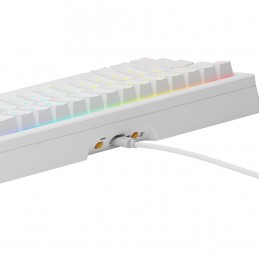 Glorious GMMK 3 65% Custom Klawiatura do gier - Fabrycznie złożona, ANSI (USA), przełączniki Fox, biała