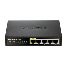 D-Link Des-1005P - Niezarządzany - L2 - Fast Ethernet (10/100) - Pełny Dupleks - Power Over Ethernet (Poe)