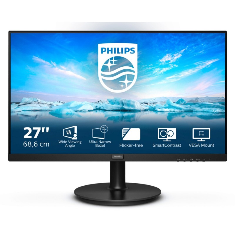 Philips V Line 271V8L/00 Led Display 68,6 Cm (27") 1920 X 1080 Px Full Hd Czarny