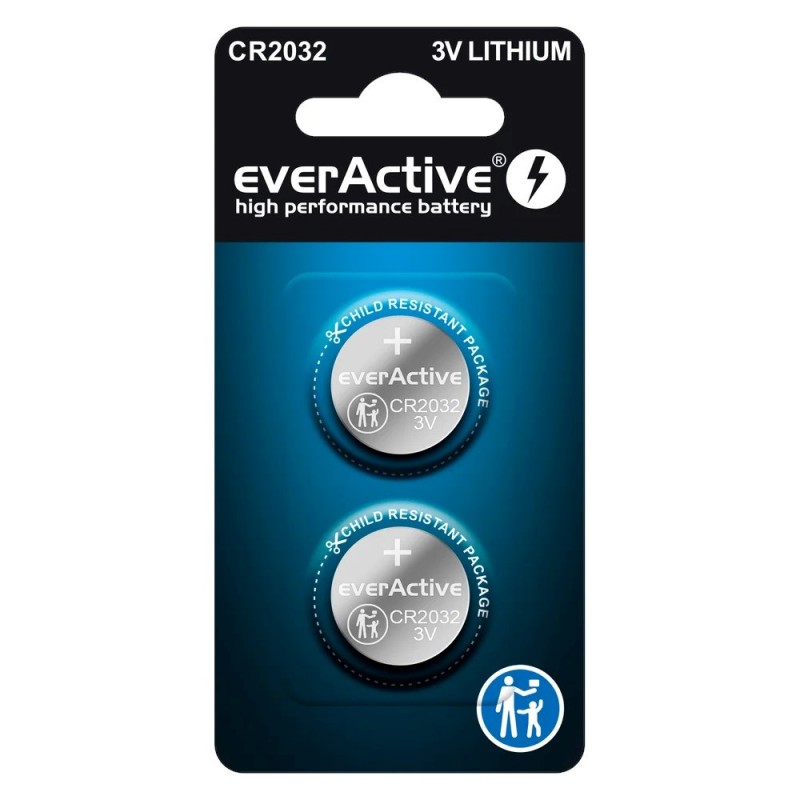 Everactive Baterie Litowe Mini Cr2032 Blister 2Szt. Cr20322Bl
