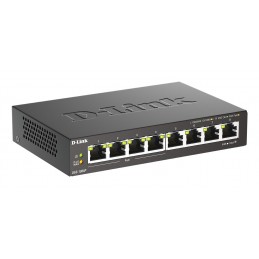8-PORT 10/100/1000 LAYER2 POE/SWITCH 802.3AF IN