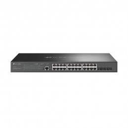 Tp-Link Omada Sg3428Mp Łącza Sieciowe Zarządzany L2+ Gigabit Ethernet (10/100/1000) Obsługa Poe 1U Czarny