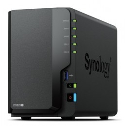 Nas Synology Ds225+  Tower  2X (3.5" Sata Hdd/ssd), Intel Celeron J4125  2Gb Ddr4 (Max. 6Gb), 2X 1Gbe Rj-45