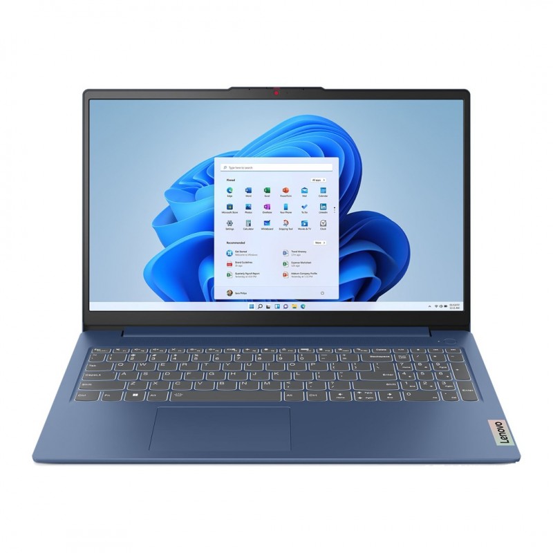 Lenovo Ideapad Slim 3 15Iru8 I3-1315U 15.6" Fhd Ips 300Nits Ag 8Gb Lpddr5-4800 Ssd512 Intel Uhd Graphics 47Wh Win11 Abyss Blue