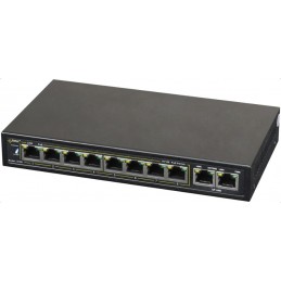 Pulsar S108 Łącza Sieciowe Fast Ethernet (10/100) Obsługa Poe Czarny