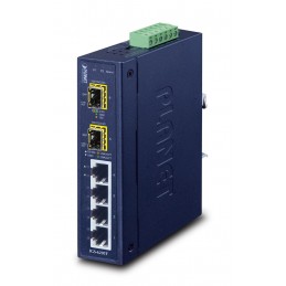 Planet Igs-620Tf Łącza Sieciowe Nie Zarządzany Gigabit Ethernet (10/100/1000) Niebieski