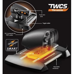 Thrustmaster T-16000M Fcs Flight Pack Czarny Usb Joystick Analogowa/cyfrowa Mac, Pc