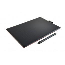 Wacom One By Medium Tablet Graficzny Czarny, Czerwony 2540 Lpi 216 X 135 Mm Usb