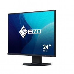 Monitor Eizo 61.0Cm (24") Ev2410R-Bk 16:10 Dvi+Hdmi+Dp+Usb Black