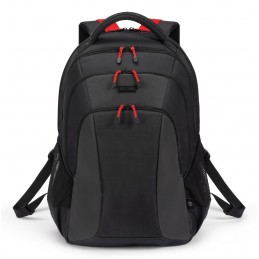Dicota D32119-Rpet Plecak Plecak Turystyczny Czarny, Czerwony Poliester, Przetworzony Politereftalan Etylenu (Rpet)