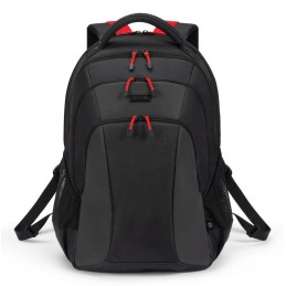 Dicota D32119-Rpet Plecak Plecak Turystyczny Czarny, Czerwony Poliester, Przetworzony Politereftalan Etylenu (Rpet)