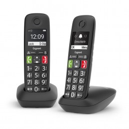 Gigaset E290 Duo - Schnurloses Dect Telefon Schwarz