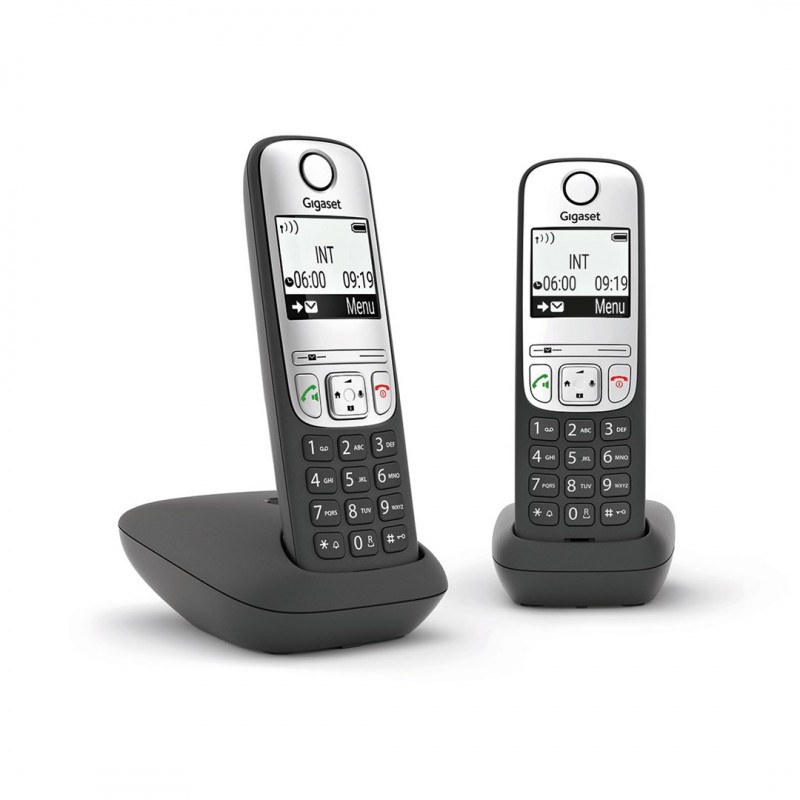 Dect Schnurlostelefon Schwarz Gigaset A690 A Duo