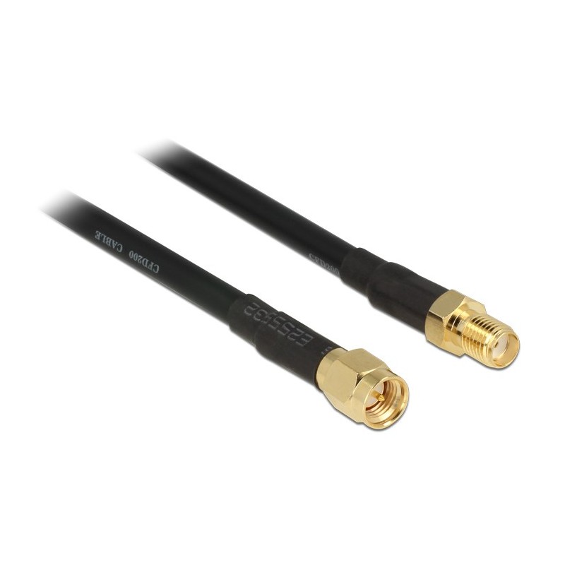 Antena Przedłużacz Kablowy Delock Cfd200 - 15 M - Czarny