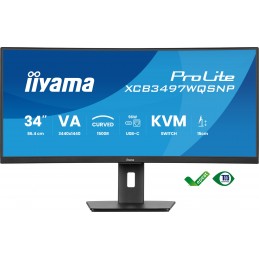 Monitor Iiyama Xcb3497Wqsnp-B1 34" - Płaski Ekran - 86,4 Cm
