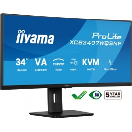 Monitor Iiyama Xcb3497Wqsnp-B1 34" - Płaski Ekran - 86,4 Cm