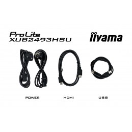 Monitor Led Iiyama Prolite Xub2493Hsu-B7 - 24 - Płaski Ekran - 60,5 Cm